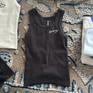 Cherry Los Angeles Black Cherry Tank Top, XS